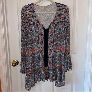 Multicolor patterned blouse